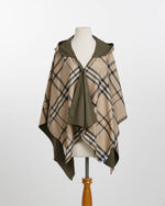 Load image into Gallery viewer, Olive &amp; Plaid Water-Repellent, Reversible RAINRAP
