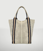Load image into Gallery viewer, Suede Leather Bag with Stripes
