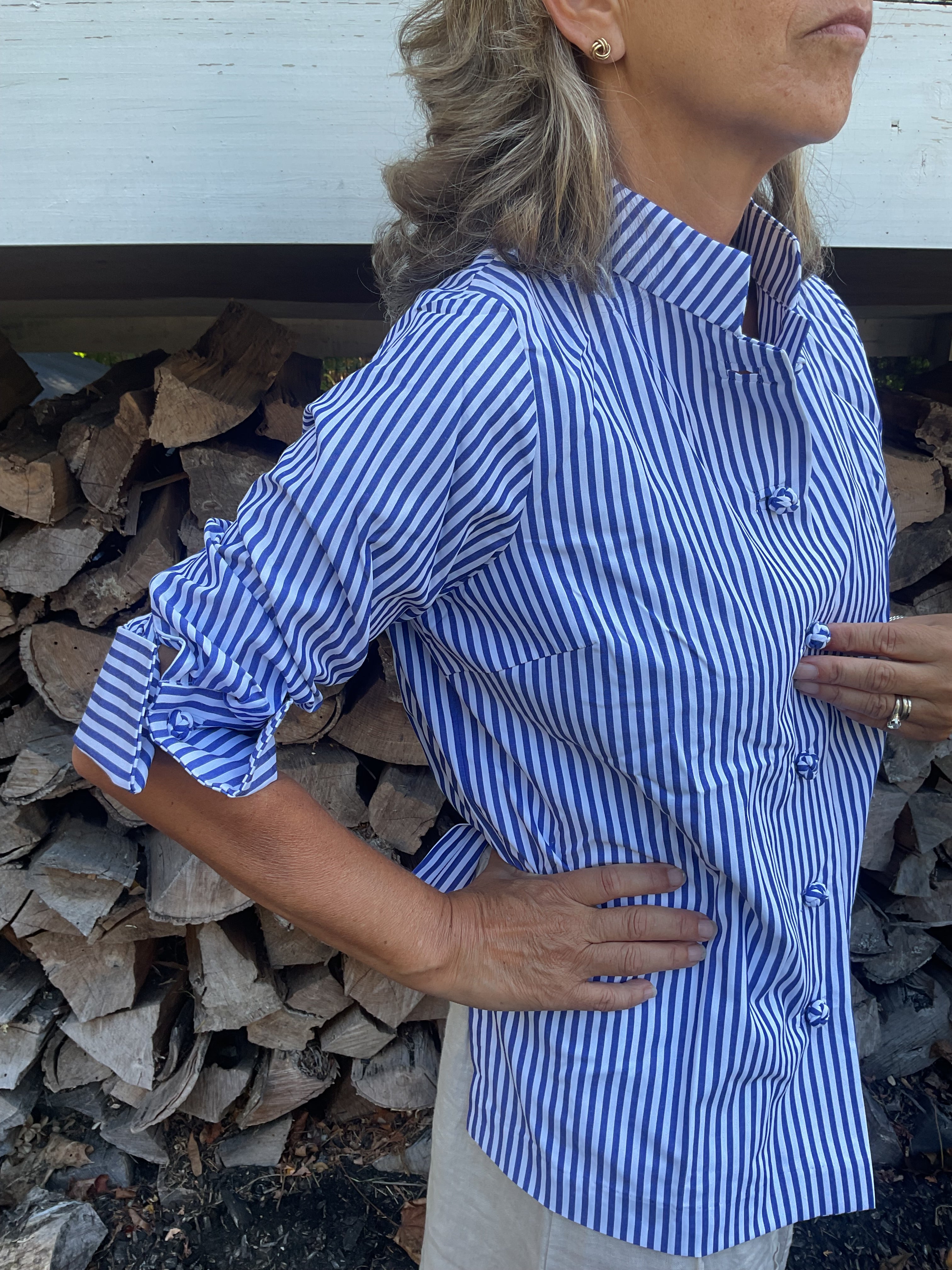 Forget me KNOT striped Top