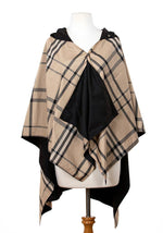 Load image into Gallery viewer, Black &amp; Plaid Water-repellent, Reversible RAINRAP
