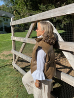 Load image into Gallery viewer, Faux Leather Short Puffy Vest
