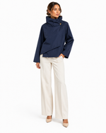 Load image into Gallery viewer, Lightweight jacket with crossed stand-up collar
