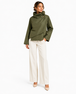 Load image into Gallery viewer, Lightweight jacket with crossed stand-up collar
