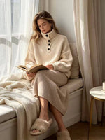 Load image into Gallery viewer, Chunky Henley Sweater
