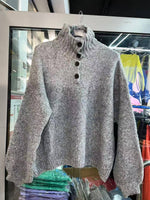 Load image into Gallery viewer, Chunky Henley Sweater
