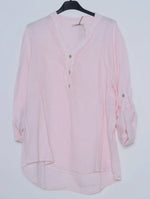 Load image into Gallery viewer, Verona Linen long sleeve ruffle shirt
