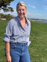 Load image into Gallery viewer, Forget me KNOT striped Top
