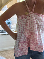 Load image into Gallery viewer, The Capri Mini Skirt/ Top in Stamp fabric
