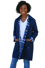 Load image into Gallery viewer, Black &amp; Camel Water-Repellent, Reversible Trench Coat
