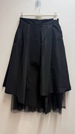 Load image into Gallery viewer, Asymmetric layered midi skirt
