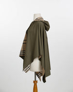 Load image into Gallery viewer, Olive &amp; Plaid Water-Repellent, Reversible RAINRAP
