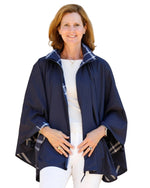 Load image into Gallery viewer, Navy&amp;Navy Plaid Water-Repellent, Zippered SPORTYRAP
