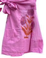 Load image into Gallery viewer, The Capri Poppy Mini Wrap Skirt ( Also great to wear as a Top )
