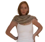 Load image into Gallery viewer, Alpaca Fringe Hand Knit Scarf
