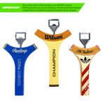Load image into Gallery viewer, Antique Wooden Tennis Racquet Neck Bottle Opener
