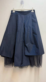 Load image into Gallery viewer, Asymmetric layered midi skirt
