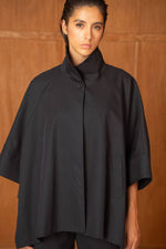 Load image into Gallery viewer, Short trench-style cape jacket, batwing style from Paris

