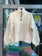 Load image into Gallery viewer, Chunky Henley Sweater
