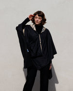 Load image into Gallery viewer, Black &amp; Plaid Water-repellent, Reversible RAINRAP
