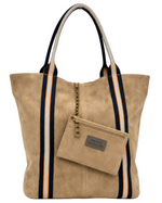 Load image into Gallery viewer, Suede Leather Tote Bag
