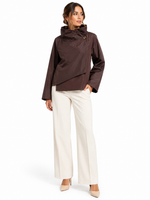 Load image into Gallery viewer, Lightweight jacket with crossed stand-up collar
