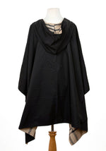 Load image into Gallery viewer, Black &amp; Plaid Water-repellent, Reversible RAINRAP
