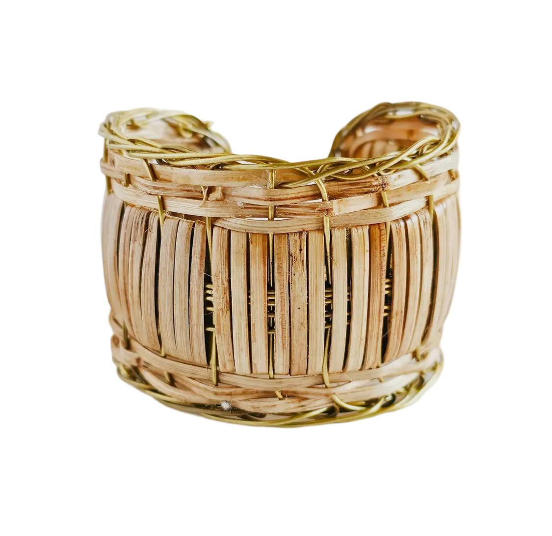 The REED rattan straw cuff