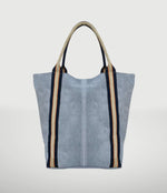 Load image into Gallery viewer, Suede Leather Bag with Stripes

