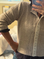 Load image into Gallery viewer, Ribbon Beige Cardigan
