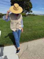 Load image into Gallery viewer, Tie front Vest
