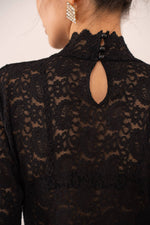 Load image into Gallery viewer, Carol high-neck lace blouse
