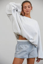 Load image into Gallery viewer, Blouson Cropped Pullover Sweatshirt
