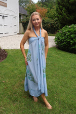 Load image into Gallery viewer, Capri Poppy Maxi Skirt/ Dress/ Cover Up
