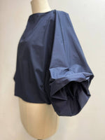 Load image into Gallery viewer, Loose blouse with balloon sleeves and boat neckline
