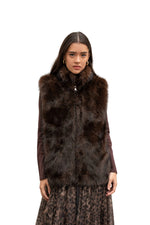 Load image into Gallery viewer, Sleeveless Faux Fur Vest
