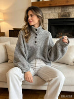 Load image into Gallery viewer, Chunky Henley Sweater
