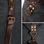 Load image into Gallery viewer, 21'' inch Oversized Canvas Genuine Leather Travel bag
