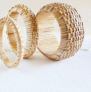 Large basket weave bangle