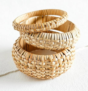 Small single basket weave bangle