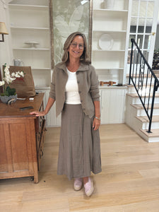 Linen Wrap Skirt