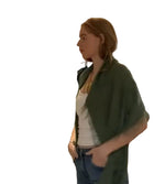 Load image into Gallery viewer, Alpaca Fringe Hand Knit Scarf

