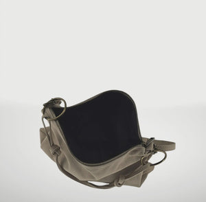 Ring suede purse
