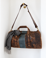 Load image into Gallery viewer, Vintage Leather Duffle Luggage Bag For Men and Women

