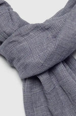 Load image into Gallery viewer, The Glen Blue and White Plaid scarf/ sarong
