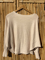 Load image into Gallery viewer, Bat Sleeve Sweater with scoop neck
