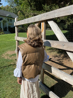 Load image into Gallery viewer, Faux Leather Short Puffy Vest
