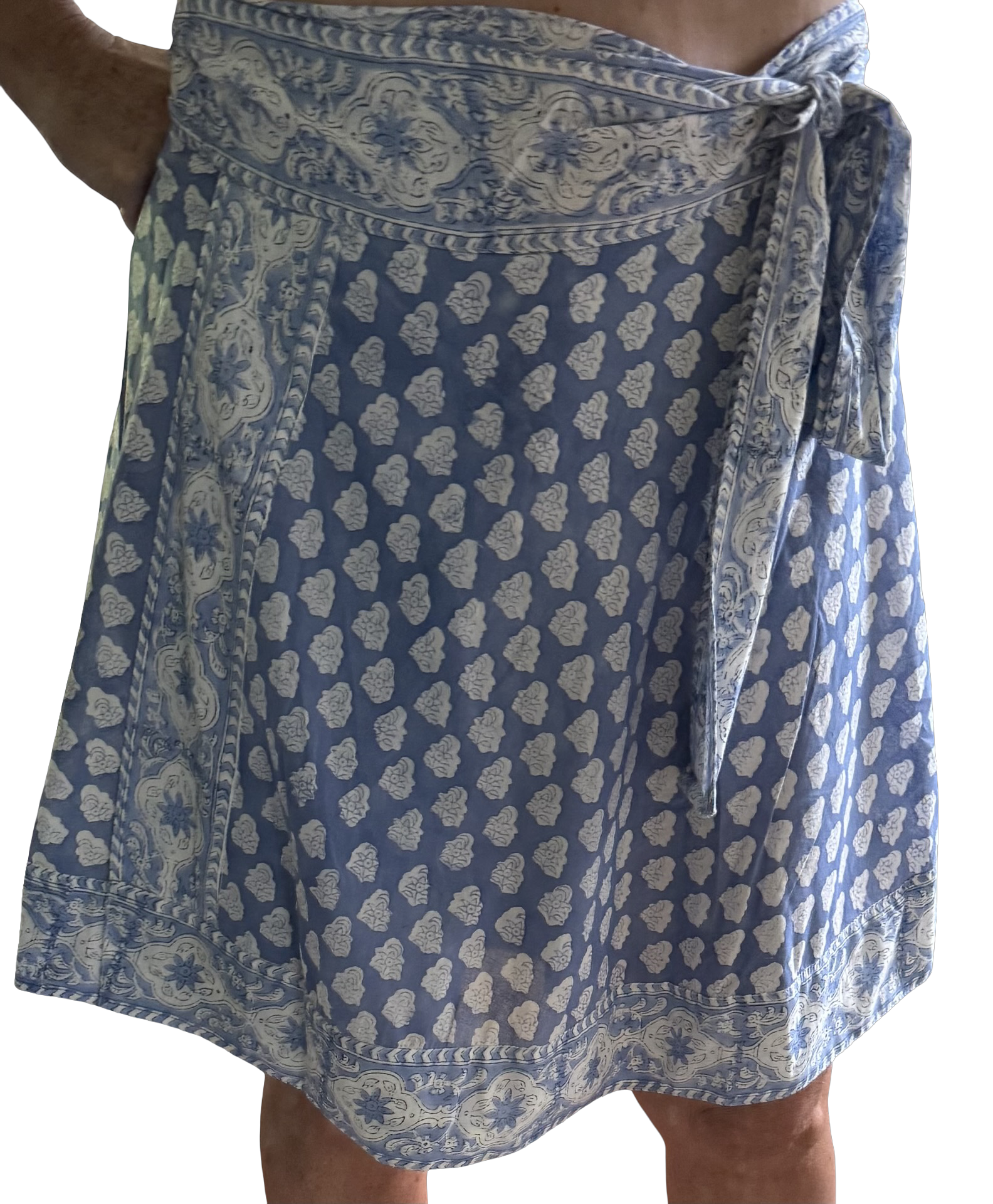 The Capri Mini Skirt/ Top in Stamp fabric