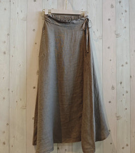 Linen Wrap Skirt