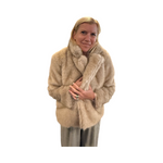 Load image into Gallery viewer, Faux Fur Coat with collar

