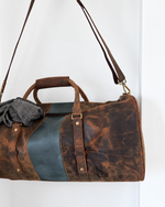 Load image into Gallery viewer, Vintage Leather Duffle Luggage Bag For Men and Women
